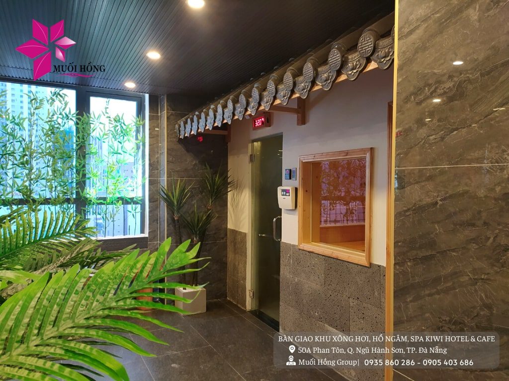 Lắp đặt khu xông hơi sauna trọn gói Kiwi Hotel
