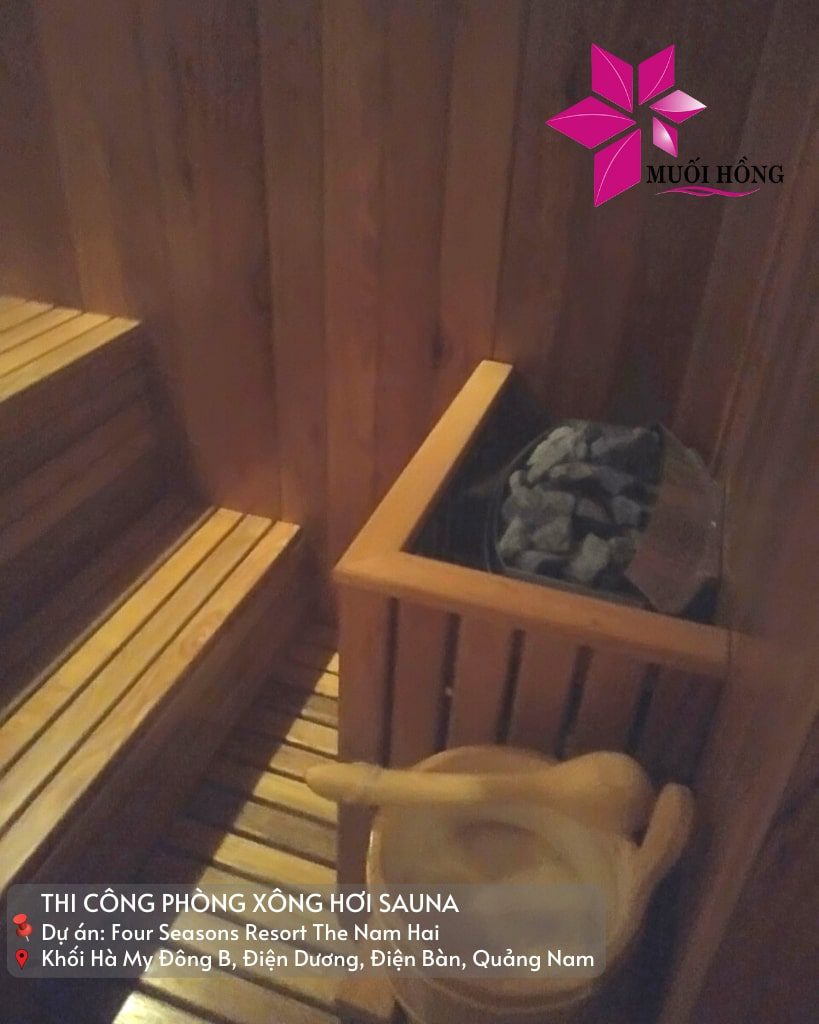 Thi công phòng xông hơi sauna resort