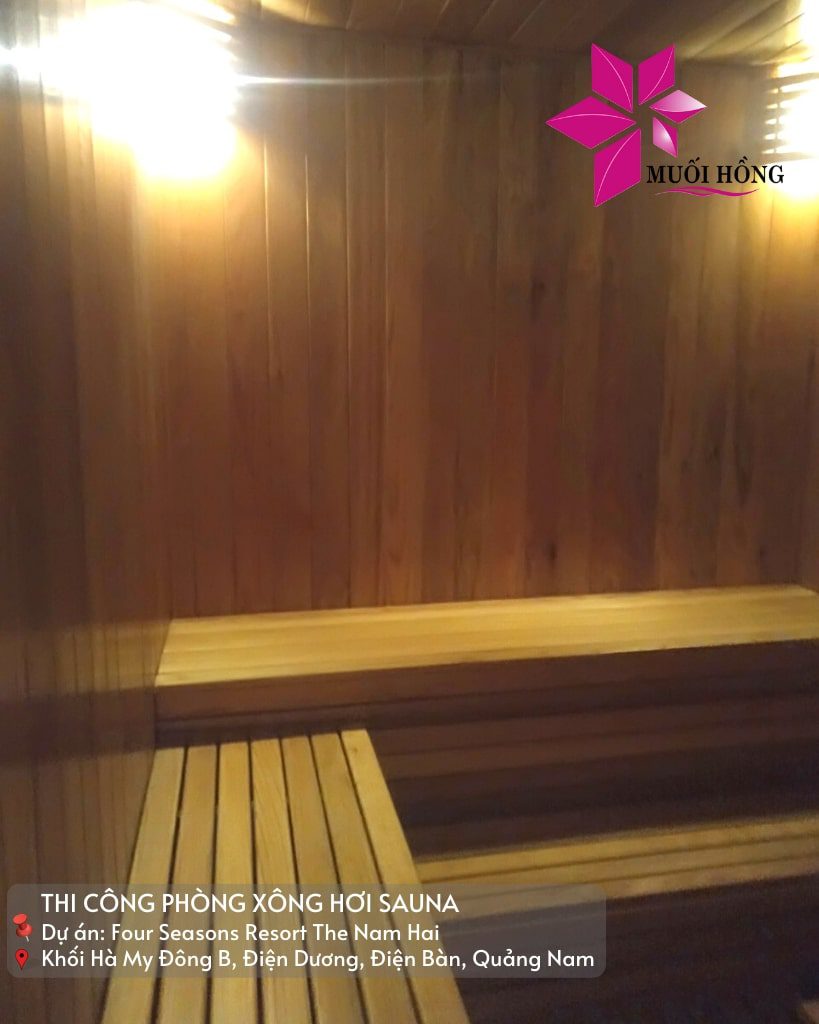 Setup spa xông hơi sauna resort Hội An