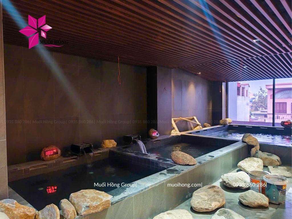 Thi công lắp đặt Onsen Jjim Jil Bang chuẩn sao