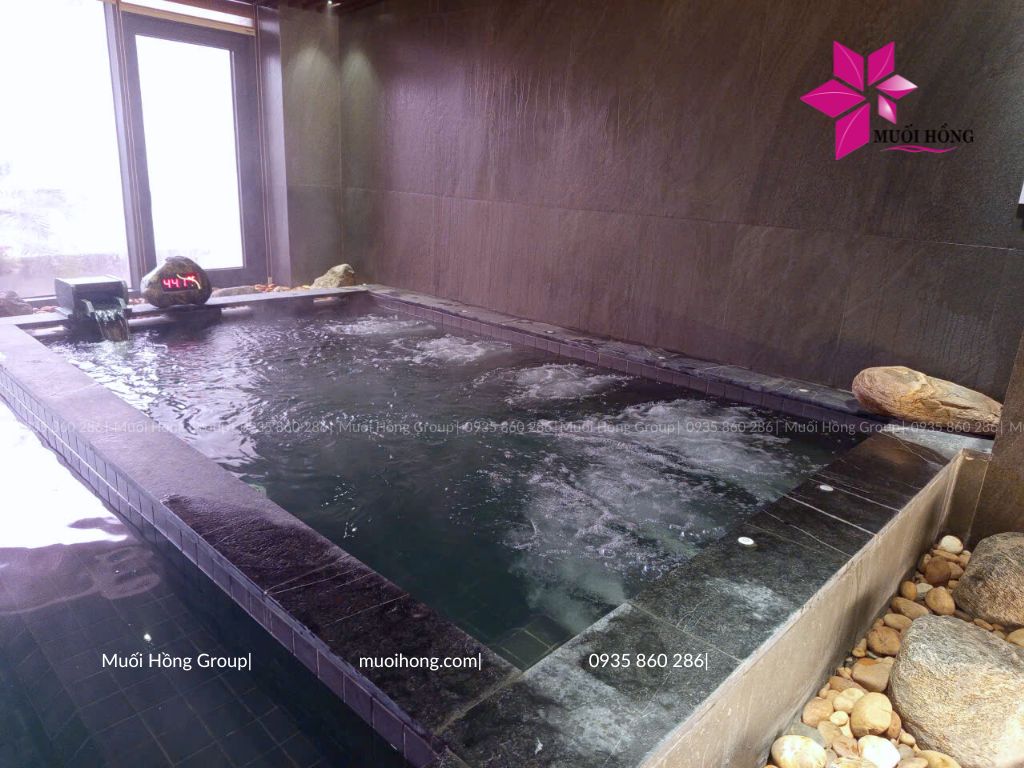 Thi công spa đá muối Himalaya