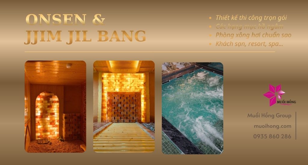Thi công phòng xông hơi khu Jjim Jil Bang