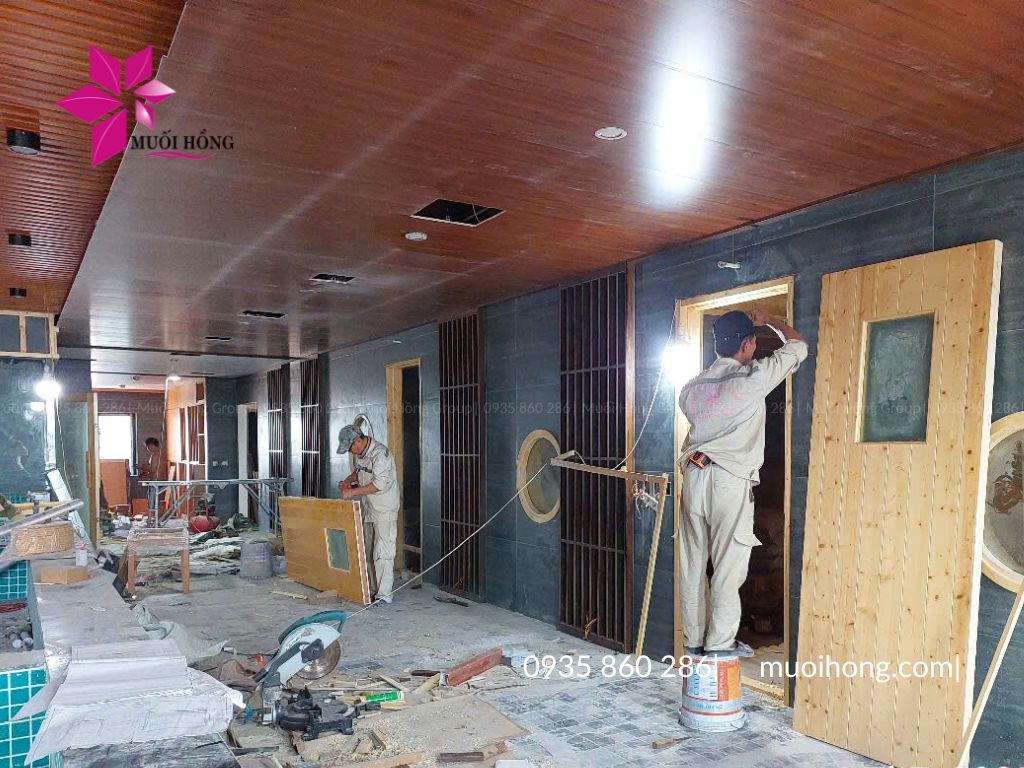 Lắp đặt phòng xông hơi Onsen Jjimjilbang resort