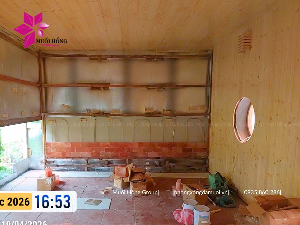 Thi công lắp đặt spa đá muối Himalaya JjimJilBang