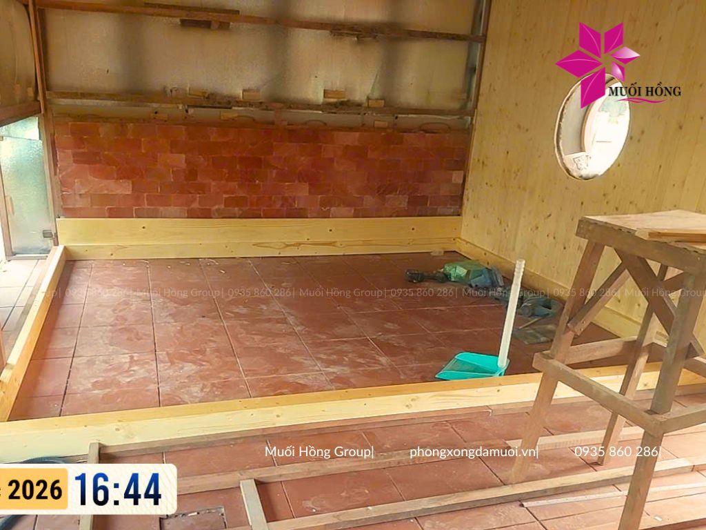 Thi công spa đá muối khu Onsen & Jjim Jil Bang