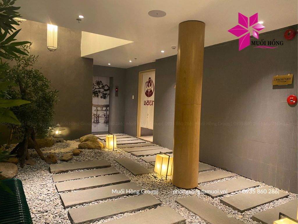 Thi công spa Onsen JjimJilBang Cham Riverside Đà Nẵng